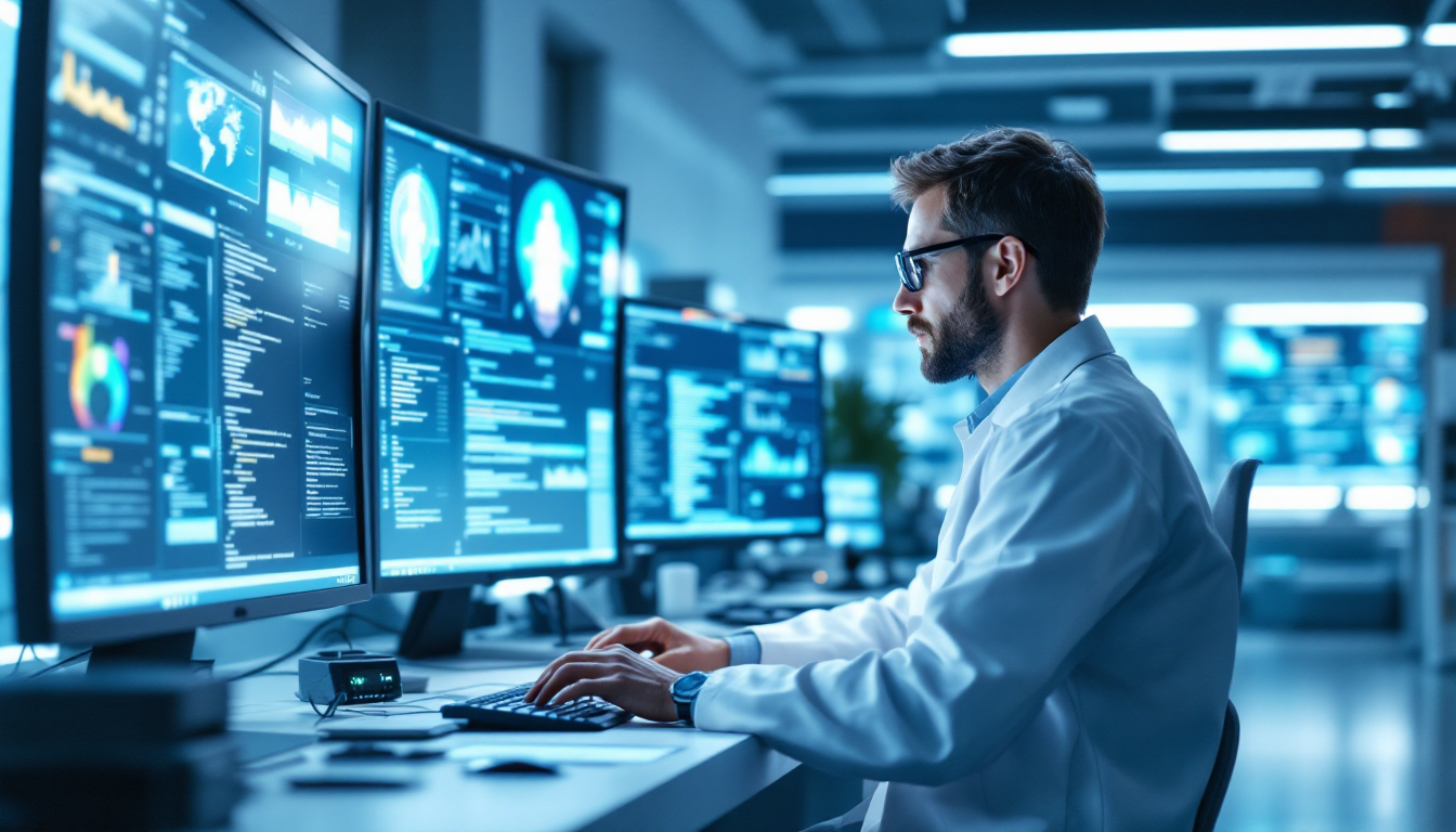 AI 개발자 및 연구원이 Pro 플랜 환경에서 복잡한 프로젝트를 수행하는 모습 이미지