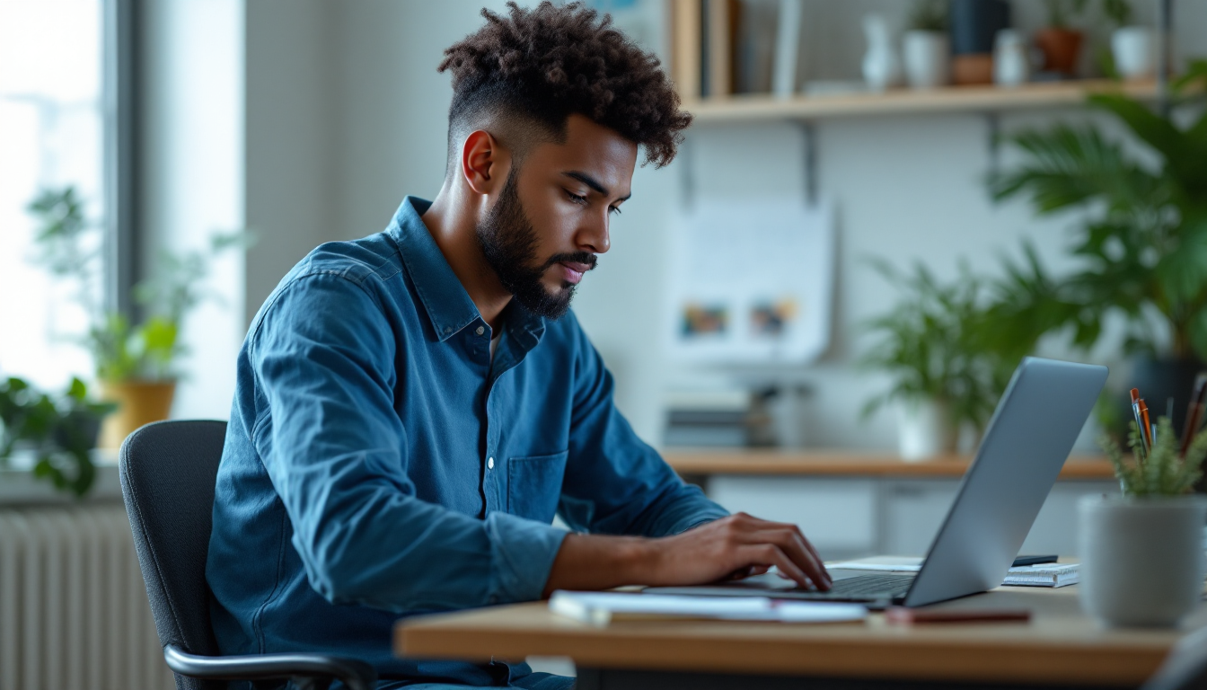 해외 우수 무료 프롬프트 엔지니어링 강의를 학습하는 사람의 온라인 학습 환경