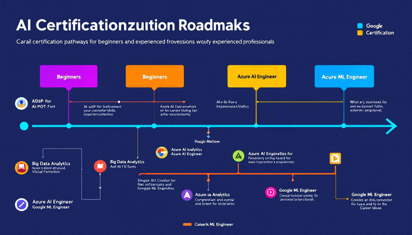 AI 자격증 종류별 추천 로드맵 인포그래픽