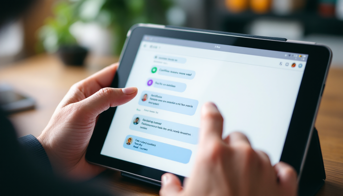 프롬프트 엔지니어링 FAQ를 보여주는 디지털 기기 화면