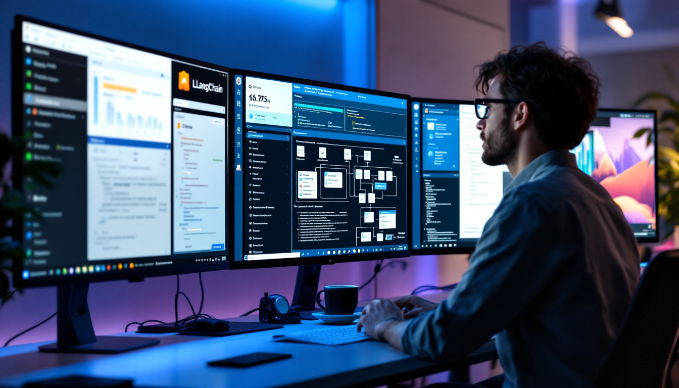 AI 에이전트 및 LLMOps 전문가가 대규모 언어 모델을 운영하는 모습