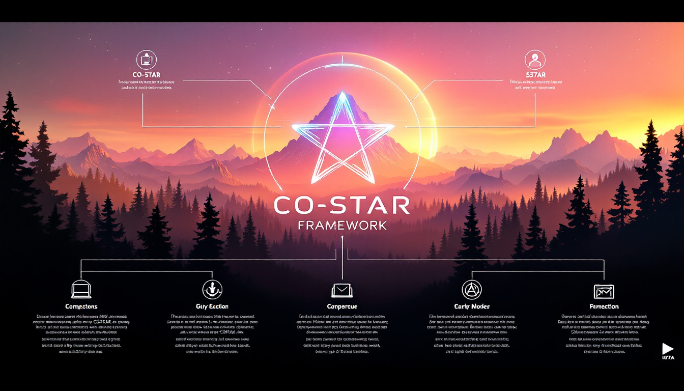 효과적인 프롬프트 설계를 위한 CO-STAR 프레임워크 인포그래픽