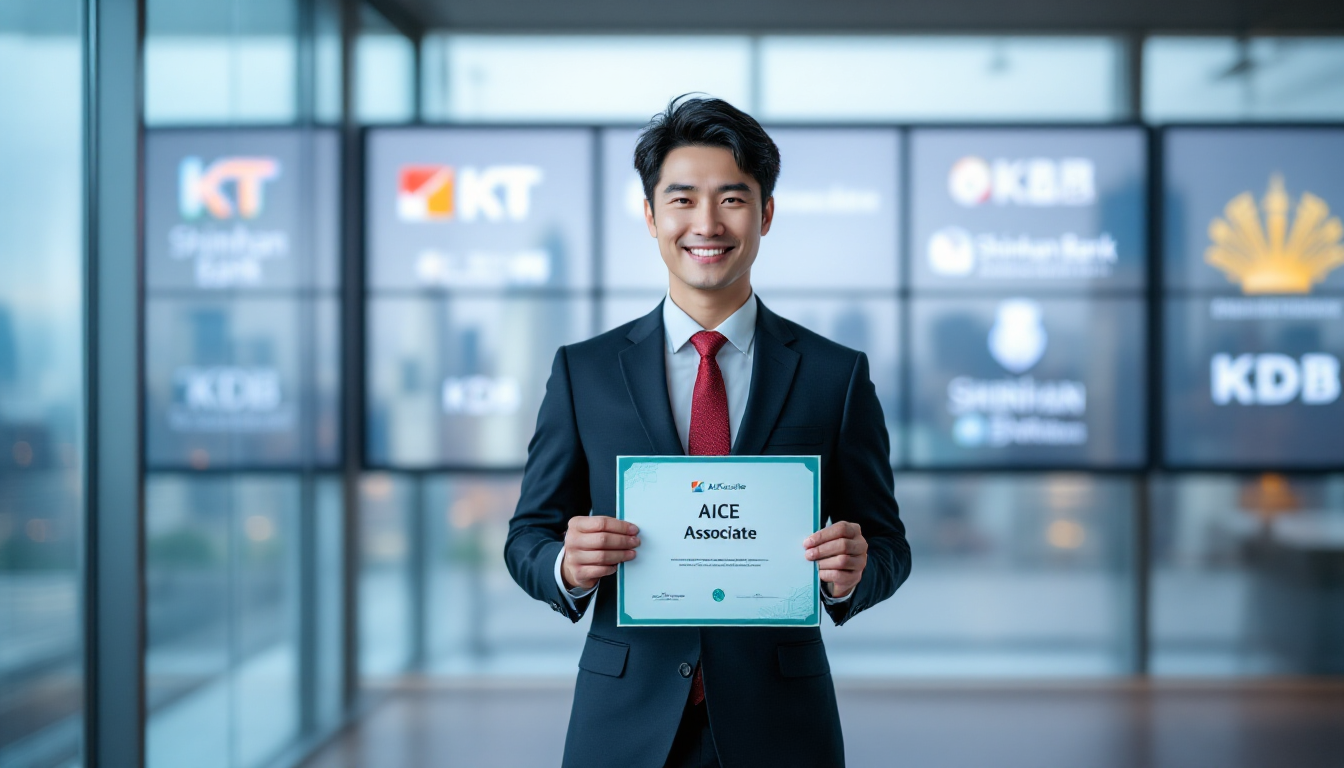 AICE 자격증이 취업 시장에서 인정받는 모습을 보여주는 채용 현장 이미지