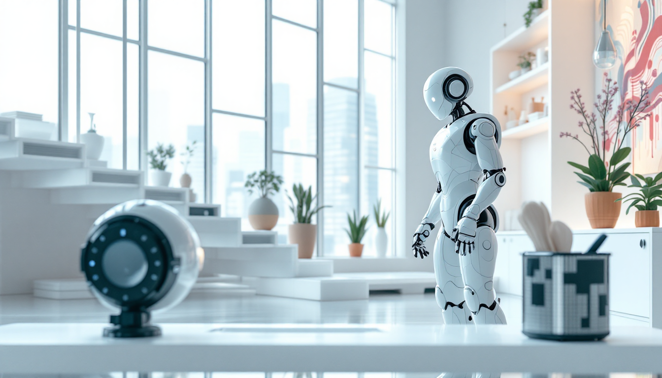 CES 2026에서 가정용 로봇과 자율주행차, 한국 스타트업의 로보틱스 및 AI 아바타 기술을 보여주는 장면