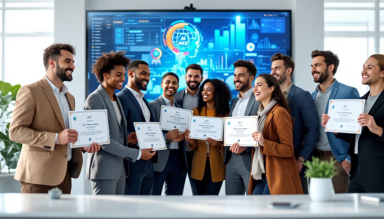 AICE 자격증으로 AI 시대 경쟁력을 증명하는 모습