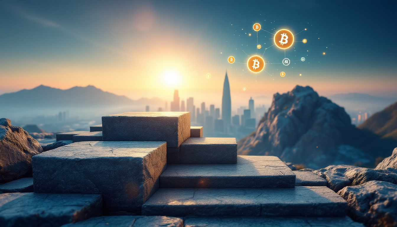 규제가 지속 가능한 성장을 위한 디딤돌임을 상징하는 디딤돌 이미지